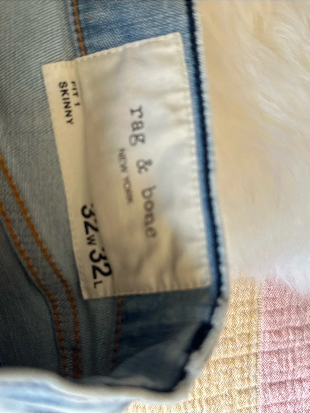rag & bone Light Wash Cropped Ankle Jeans